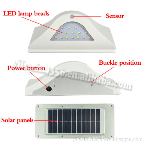 Boruit SL820 Hot Sale Outdoor Garden Solar Led Sensor Wall Lamp